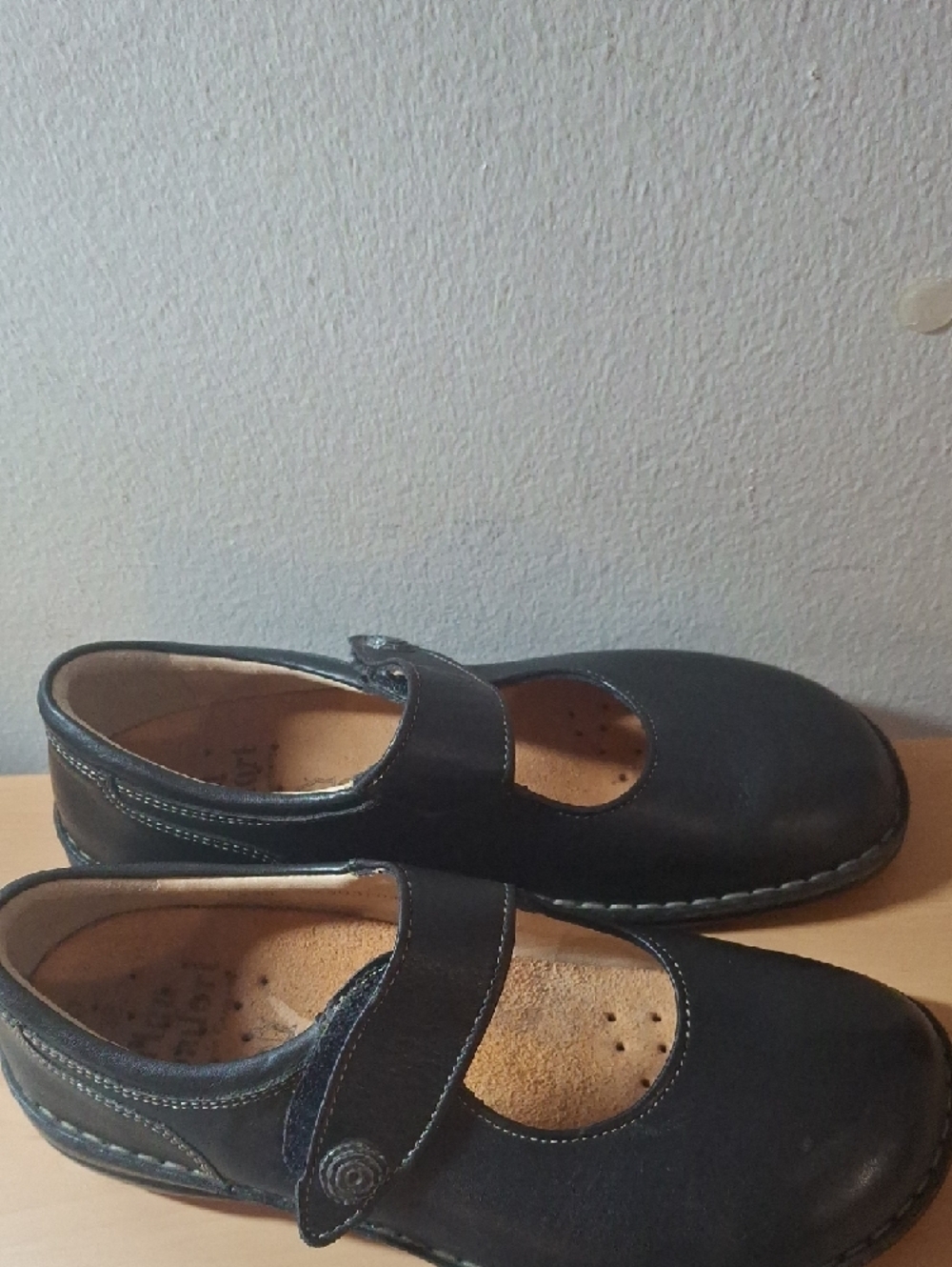 Finn Comfort Newport 2527 Black Leather Mary Jane Shoes Sz 38 / 7-7.5 - Picture 9 of 13